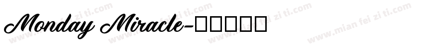 Monday Miracle字体转换